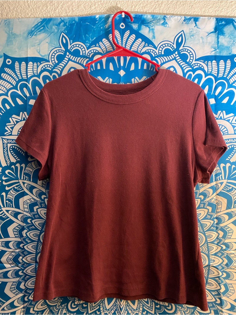 Old Navy Short Sleeve Crewneck Top - Burgundy